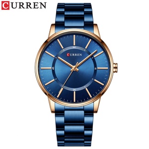 Drop Shipping curren 8385 Simple Design Waterproof Stainless Steel Strap Sport <b>Watch</b> for Man with Custom logo - Product Image 5