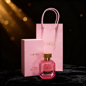 S MOON Profumo <span class=keywords><strong>Rosa</strong></span> da 50ml per Donne, Bottiglia in Vetro Raffinata con Confezione Regalo di Lusso e Borsa per lo Shopping - Product Image 2