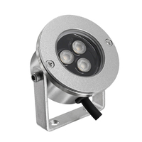 Acier inoxydable 316L 3*3W/3*4W RVB/RGBW LED flottante lumières sous-marines DMX512 contrôle blanc chaud CE Rohs étang piscine