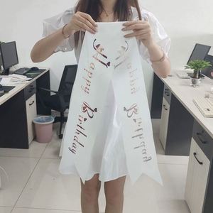 Meilleures ventes : Écharpe de corps en ruban personnalisée pour future mariée et marié, et pour concours de beauté - Product Image 3