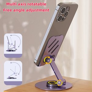 Support de téléphone de bureau rotatif à 360 degrés en métal, support flexible réglable et stable, support universel pour smartphone - Product Image 3