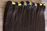 Cheveux vierges vietnamiens lisses en trame - Couleur marron Qualité supérieure Brillance naturelle sans perte de cheveux Taille personnalisée OEM/ODM