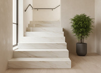 Grande dalle de marbre blanc naturel de Guangxi, Chine, à prix abordable, pour carrelage de sol, meuble-lavabo, plan de travail de cuisine et marches d'escalier