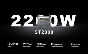 เครื่องกำเนิดไฟฟ้าพลังงานแสงอาทิตย์แบบพกพา 1000W-3000W พร้อมแหล่งจ่ายไฟดิจิตอล 220V แบตเตอรี่สำรองฉุกเฉินสำหรับใช้งานกลางแจ้งและในรถยนต์ - Product Image 5