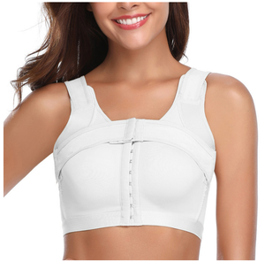 Corsetto Modellante Traspirante Post-Intervento al <span class=keywords><strong>Seno</strong></span> per <span class=keywords><strong>Donna</strong></span> Taglie Forti con Bottoni e Effetto Push-Up - Product Image 2