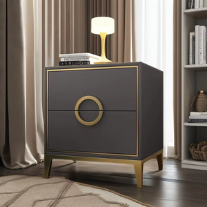 아파트 또는 병원을위한 실버 Soho <span class=keywords><strong>Nightstand</strong></span> 드레서와 가슴 3 in 1 현대 이탈리아 왕 침실 세트 - Product Image 6