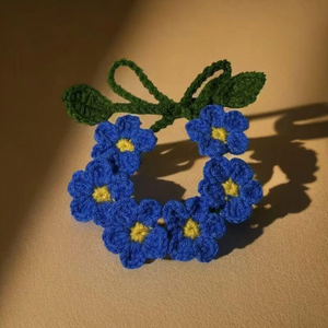 Accesorios para perros <span class=keywords><strong>Collar</strong></span> de punto de ganchillo hecho a mano para gatos <span class=keywords><strong>Collar</strong></span> de punto ajustable con 4 opciones de color - Product Image 2