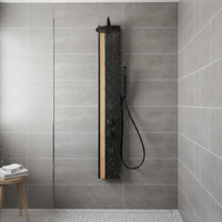 Panneau de douche en aluminium Vaguel Factory, nouveau design, styles variés, système de douche multifonctionnel
