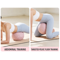 Ballon de yoga Macyo avec picots de massage, antidérapant, texturé, pour Pilates, pour femmes, entraînement de fitness à domicile, équilibre et renforcement du tronc