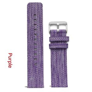 Lionorm toptan iki parçalı 18mm 20mm 22mm Denim kumaş Fitbit <span class=keywords><strong>Versa</strong></span> için akıllı saat kayış naylon hızlı bırakma saat kordonları - Product Image 6