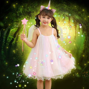 Costumes de cosplay d'Halloween pour enfants 2026, fée des fleurs arc-en-ciel, <span class=keywords><strong>licorne</strong></span>, jupe <span class=keywords><strong>tutu</strong></span> à bretelles - Product Image 2