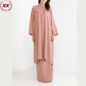 2023 élégant moderne malaisie femmes robe musulmane à manches longues robe femmes musulman modeste Baju Kurung - Product Image 3