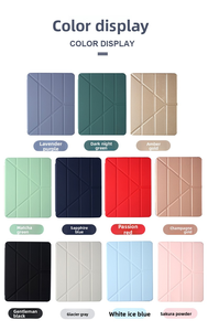 Custodia custodia per Tablet protettiva per iPad Pro 11 Air <span class=keywords><strong>4</strong></span> 5 generazione con Slot per penna Tpu in pelle Y Fold Ant - Product Image 4