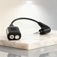 Adaptor Jack Walkie talkie 2-Pin Radio dua arah, bahan plastik, adaptor Walkie-talkie wanita