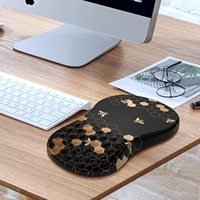 Alas Mouse Ergonomis Gel/Silikon dengan Bantalan Pijat Pergelangan Tangan dan Bantal Tangan untuk Aksesoris Komputer Kantor dan Rumah, Tersedia