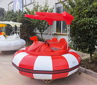 Bateau tamponneur en PVC bateau électrique pour enfants en plein air avec batterie rechargeable bateau tamponneur licorne avec clé de démarrage pour fonction pièce de monnaie