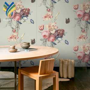 Impresión de flores personalizada decoración <span class=keywords><strong>interior</strong></span> del hogar papel pintado floral vintage papel de pared mural 3D - Product Image 1