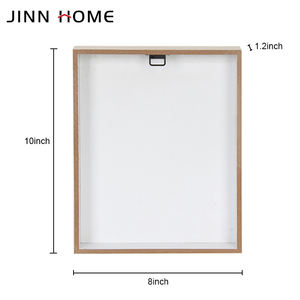 Jinn papan bingkai foto peringatan kustom rumah 8x10 inci MDF kerajinan kayu buatan tangan kata kayu plak kotak dekorasi dinding Si - Product Image 3