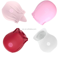 SacKnove Neuer Intimer Rosenförmiger Zungen-Leck-Nippel-Massage-Dildo Erwachsenen-Sexspielzeug Vaginaler Saug-Rosen-Vibrator für Frauen