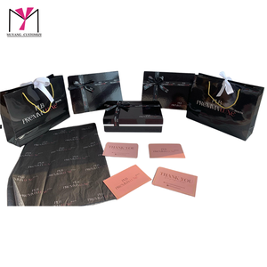 ชุดกล่องของขวัญเปิดตัวผลิตภัณฑ์ใหม่ประกอบด้วยกระเป๋าผ้าซาตินกระดาษทิชชู่และการ์ดขอบคุณ - Product Image 1