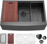 Évier de cuisine rectangulaire simple en acier inoxydable 304 fait main, design moderne haut de gamme, garantie 3 ans, facile à nettoyer