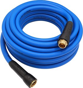 Сверхмощный Гибридный садовый водяной шланг 5/8 дюйма на 50 футов 150 PSI Kink устойчивый, гибкий с поворотной рукояткой - Product Image 1