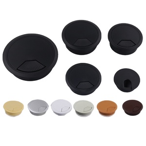 Circular <b>Plastic</b> Cable Box Desktop Home Desk Organizer with Cable Hole Versatile for <b>Kitchen</b> Bathroom Outdoor Hotel Bedroom Use - Product Image 4