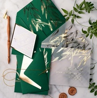 Invitations en papier de luxe 5x7 pouces avec Logo en feuille d'or, carte d'invitation de mariage en papier de velours imprimé personnalisé, vente en gros en chine