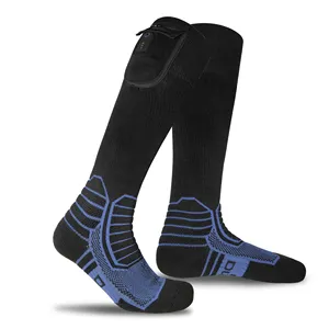 Chaussettes chauffantes en gros hiver ski extérieur thermique 7.4V batterie rechargeable électrique chaussettes de ski chauffantes