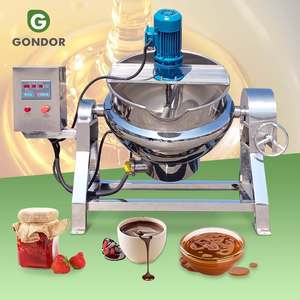 Máquina Mezcladora y Cocedora Industrial Automática Pequeña para Caramelos, Cera, Sopa, Salsas y Cosméticos, con Caldera de 200 Litros - Product Image 1
