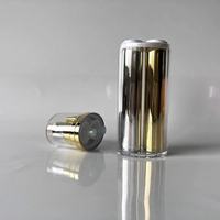 Botella Dosificadora Airless de Doble Cámara 5+5ml 10+10ml 15+15ml Material AS Plateado en Oro Envase Cosmético de Dos Compartimentos