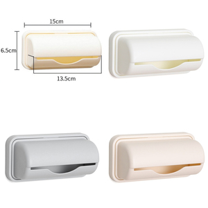 Bolsa de basura Caja de almacenamiento Contenedores Cocina Bolsas de basura de plástico Organizador Cocina Bolsa de basura Dispensador Estante de almacenamiento - Product Image 5