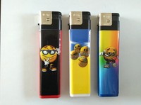 Briquet à gaz jetable en plastique personnalisé de grande taille pour cigares et camping