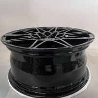Nouvelles jantes en alliage d'aluminium forgé 6061 T6, design Hyper Black Mesh, pressées 12000T, certifiées TUV JWL VIA Std S2-00012, 18-23 pouces, personnalisées