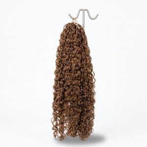 FH 14-24 pouces Miracle Knots Feather Crochet Cheveux Humains # 4 Tresses bouclées Pixie pré-bouclées en cheveux humains vierges pour crochet - Product Image 1