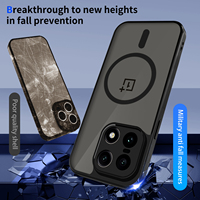 Étui magnétique antichoc pour OnePlus 15 15R 13T 13R 13 Ace 6 6T 5 Pro Nord CE 5 4 Lite, coque arrière mate translucide