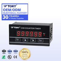 Compteur numérique personnalisé à 6 chiffres avec sortie relais à 1 boucle, sortie CC 5V, compteur d'impulsions