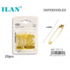 Spille di sicurezza Ilan 44 mm color oro, 20 pezzi per abbigliamento e cucito - Product Image 3