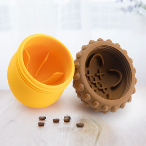 New Design Pet Toy <b>Dog</b> Training Treat Puzzle Dispenser Chewing Teeth Clean Silicone Leaking Food <b>Ball</b> Toys - Product Image 3
