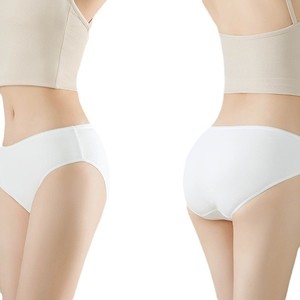 Bragas de Spa desechables de algodón puro <span class=keywords><strong>para</strong></span> mujer portátiles, <span class=keywords><strong>ropa</strong></span> <span class=keywords><strong>interior</strong></span> de punto de patrón sólido <span class=keywords><strong>para</strong></span> uso diario <span class=keywords><strong>para</strong></span> viajes, hoteles u hospitales - Product Image 3