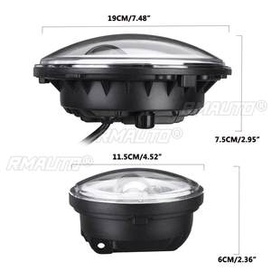 ไฟหน้ารถมอเตอร์ไซค์ LED ขนาด 7 นิ้ว ยูนิเวอร์แซล สำหรับรถ BMW Cafe Racer Chopper Harley Touring Ultra - Product Image 6
