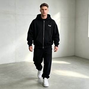 men's hoodies Heavyweight French Terry <b>Cropped</b> <b>Hoodie</b> Custom Printed <b>Zip</b> <b>up</b> <b>Hoodie</b> 100% Cotton Distressed <b>Hoodie</b> for Men - Product Image 5