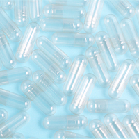 Taux de remplissage 99.99% Size000 00 0 1 2 Capsules végétariennes vides végétariennes transparentes organiques HPMC