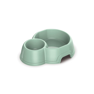 Gamelle antidérapante en plastique pour chien et chat, fabrication italienne, utilisation en extérieur/intérieur, bouteille solide, alimentation automatique en voyage - Product Image 1