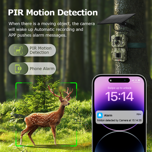 Caméra de <span class=keywords><strong>chasse</strong></span> SECTEC GPS <span class=keywords><strong>GSM</strong></span> lumières invisibles Camouflage caméra de <span class=keywords><strong>chasse</strong></span> 4G cellulaire caméra de piste extérieure Vision nocturne - Product Image 5
