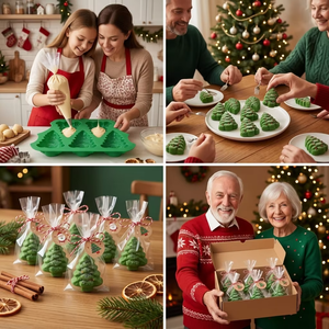 can customize 5 cavity Christmas tree shape cake mold LFGB platinum grade BPA free food grade <b>silicone</b> cake <b>baking</b> mold - Product Image 3
