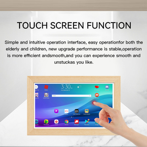 Nouveau <span class=keywords><strong>cadre</strong></span> photo numérique en bois de 15,6 pouces, écran tactile, <span class=keywords><strong>tablette</strong></span> Android, processeur Rockchip Octa Quad Core, POE, NFC, Wi-Fi, RJ45, pour la publicité commerciale - Product Image 3
