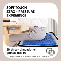 Nouvelle conception ergonomique, coussin de siège en gel, mousse à mémoire de forme, imperméable, écologique, soulagement du coccyx, coussin de chaise de bureau, haute qualité, soulagement des douleurs dorsales