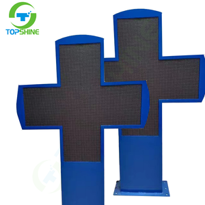 Pantalla LED cruzada al aire libre, fabricante de pantalla redonda, RGB, WIFI, vídeo de pared de Hospital, señal de <span class=keywords><strong>farmacia</strong></span> - Product Image 2