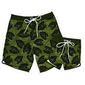 Shorts de bain imprimés pour hommes, séchage rapide, avec cordon de serrage, décontractés, taille mi-haute, longueur courte - Product Image 4